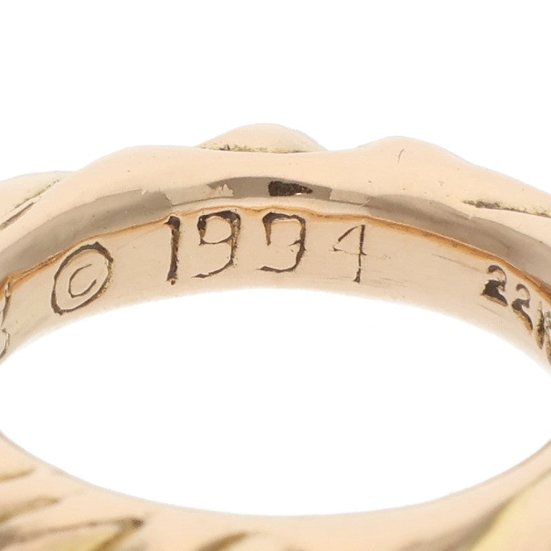Chrome Hearts 22K SCRL BAND Gold Ring Size US 4.5