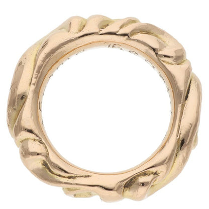 Chrome Hearts 22K SCRL BAND Gold Ring Size US 4.5