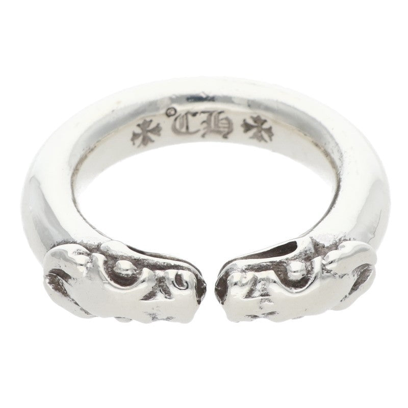 Chrome Hearts DOUBLE DOG RING Silver Ring Size ONE SIZE