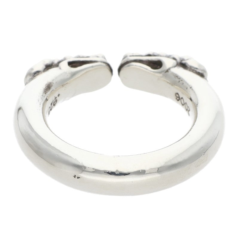 Chrome Hearts DOUBLE DOG RING Silver Ring Size ONE SIZE
