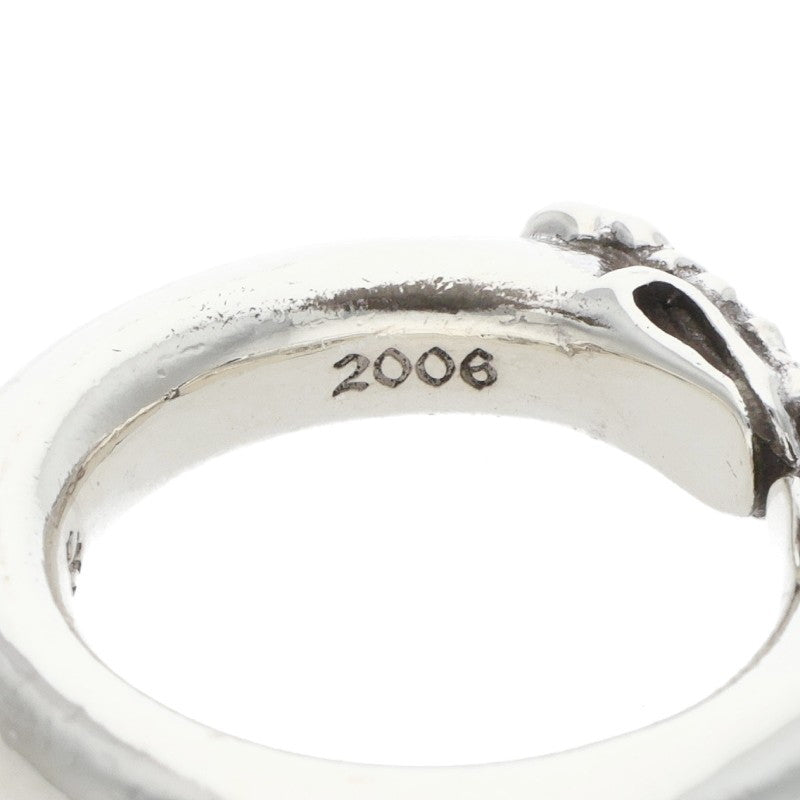 Chrome Hearts DOUBLE DOG RING Silver Ring Size ONE SIZE