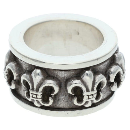 Chrome Hearts SPINNER BS FLUER Silver Ring Size US 9