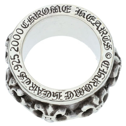 Chrome Hearts SPINNER BS FLUER Silver Ring Size US 9