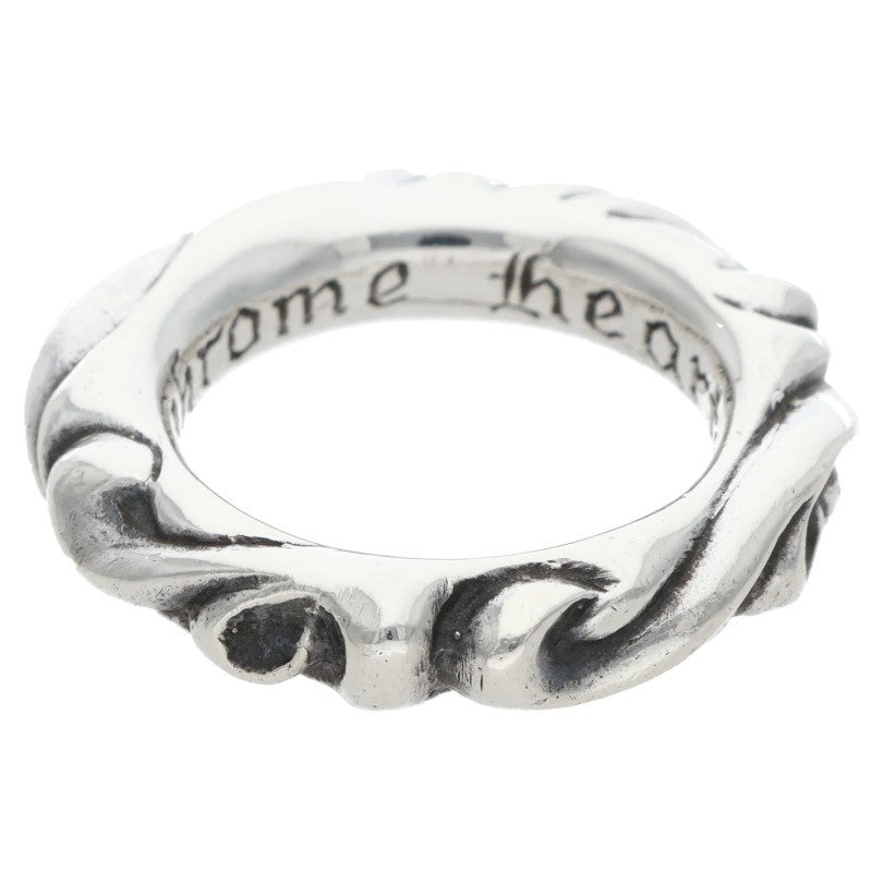 Chrome Hearts SCRL BAND Ring Silver Size JP 7 (Silver 7.89g)