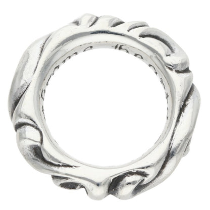 Chrome Hearts SCRL BAND Ring Silver Size JP 7 (Silver 7.89g)