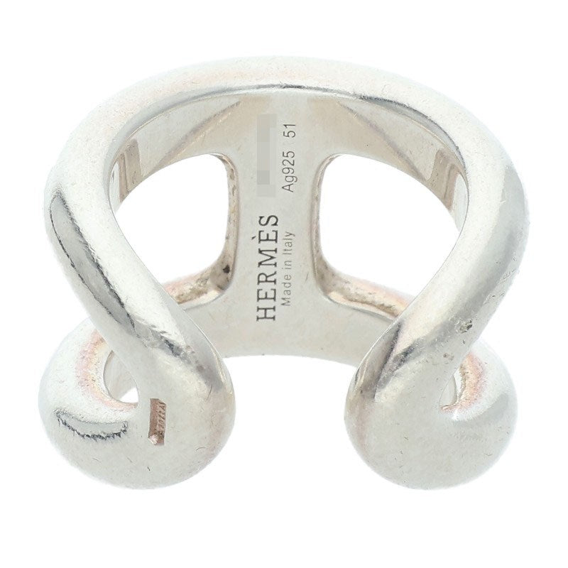 HERMES Osmose GM .925 Silver Ring Size ONE SIZE