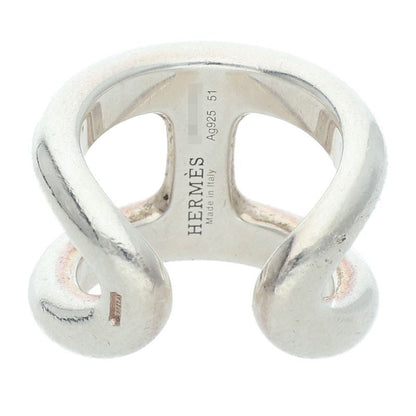 HERMES Osmose GM .925 Silver Ring Size ONE SIZE