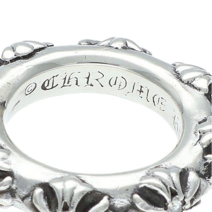 Chrome Hearts CROSS BAND DIA Silver Ring Size US 5