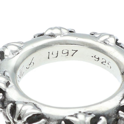 Chrome Hearts CROSS BAND DIA Silver Ring Size US 5