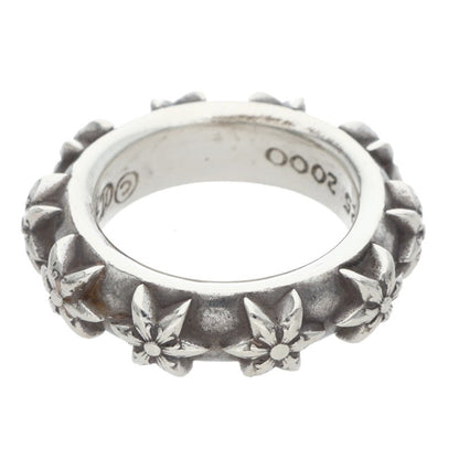 Chrome Hearts STAR BAND Silver Ring Size US 5