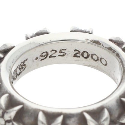 Chrome Hearts STAR BAND Silver Ring Size US 5