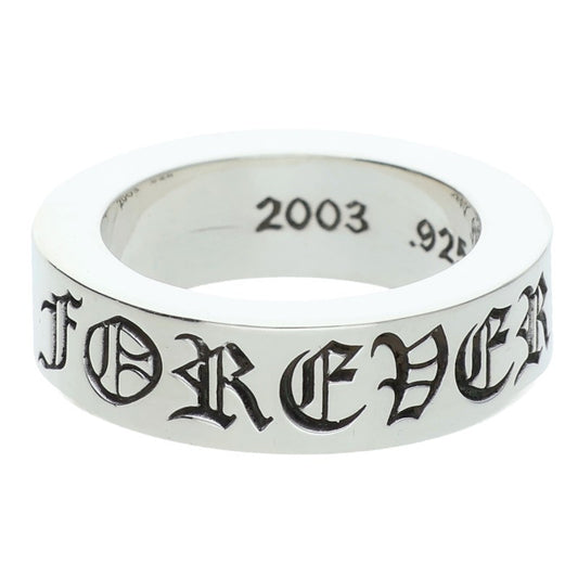 Chrome Hearts 6mm SPACER FOREVER Silver Ring Size ONE SIZE