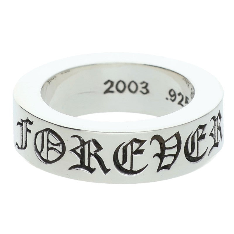Chrome Hearts 6mm SPACER FOREVER Silver Ring Size US 4.5