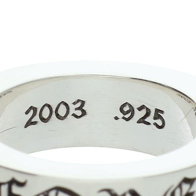 Chrome Hearts 6mm SPACER FOREVER Silver Ring Size US 4.5