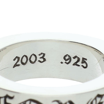 Chrome Hearts 6mm SPACER FOREVER Silver Ring Size US 4.5