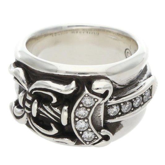 Chrome Hearts DAGGER P DMND A Silver Ring Size ONE SIZE