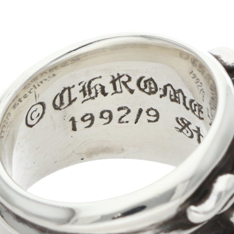 Chrome Hearts DAGGER P DMND A Silver Ring Size ONE SIZE