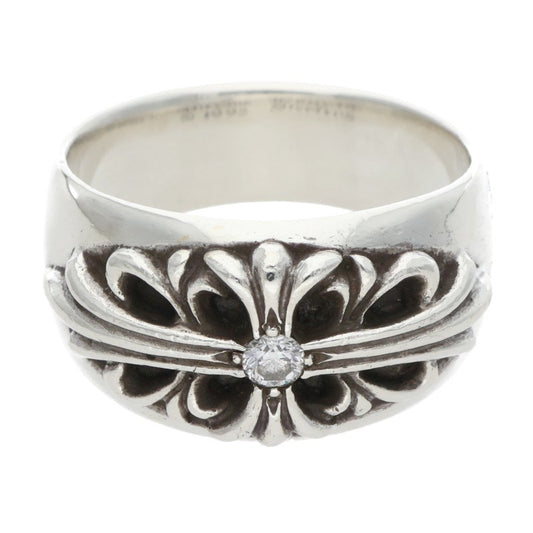 Chrome Hearts Floral Cross 1-Diamond Silver Size ONE SIZE