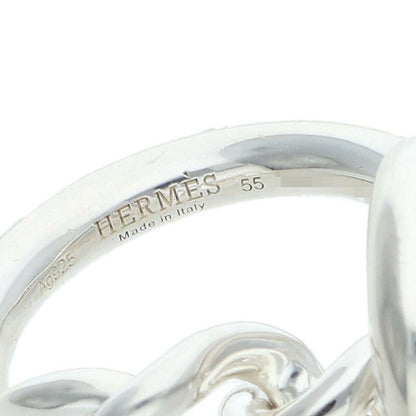 HERMES Croisette .925 Silver Ring Size ONE SIZE
