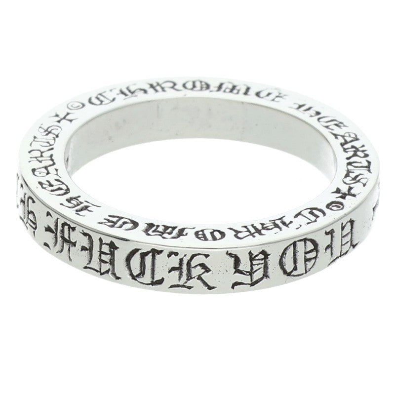 Chrome Hearts 3mm Spacer FUCKYOU Silver Ring Size ONE SIZE