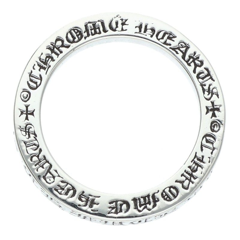 Chrome Hearts 3mm Spacer FUCKYOU Silver Ring Size ONE SIZE