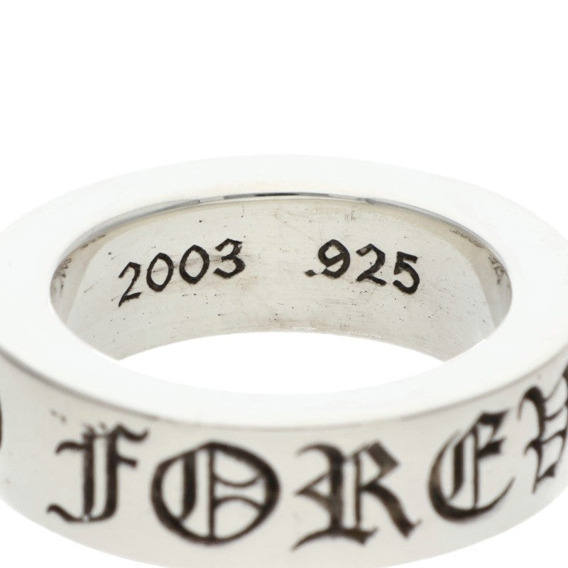 Chrome Hearts 6mm Spacer FOREVER Silver Ring Size ONE SIZE