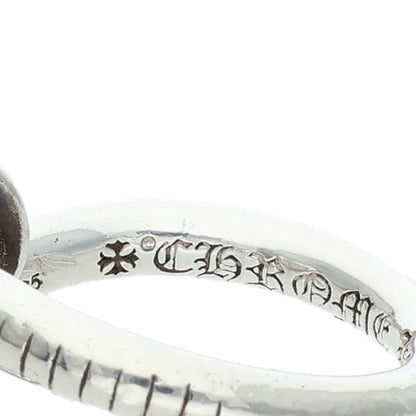 Chrome Hearts Nail Flat Silver Ring Size US 4.5