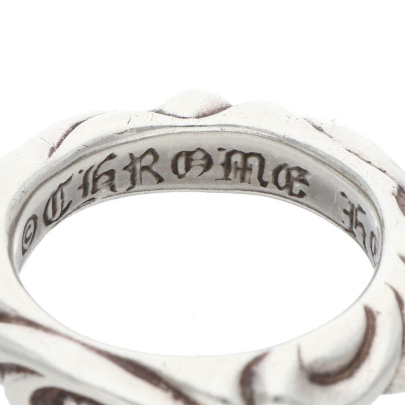 Chrome Hearts SCRL BAND Ring Silver Size JP 4 (Silver 4.89g)