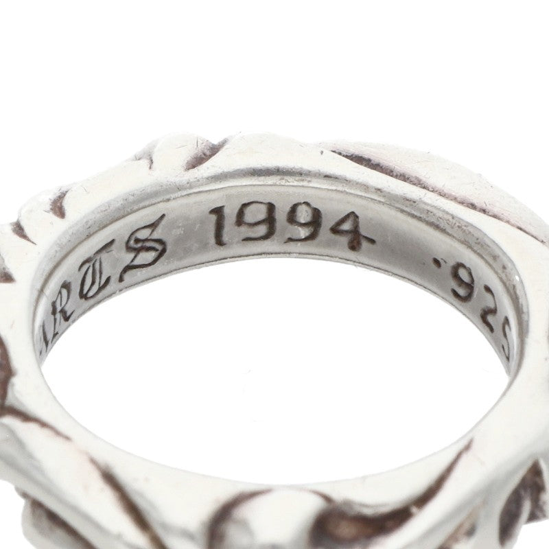 Chrome Hearts SCRL BAND Ring Silver Size JP 4 (Silver 4.89g)