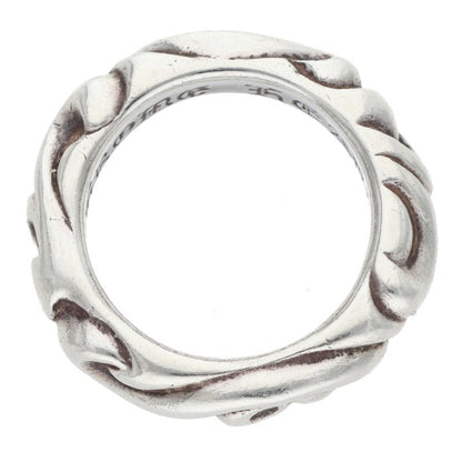 Chrome Hearts SCRL BAND Ring Silver Size JP 4 (Silver 4.89g)