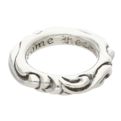 Chrome Hearts SCRL BAND Ring Silver (Silver 8.89g)