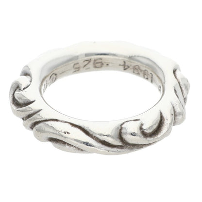 Chrome Hearts SCRL BAND Ring Silver (Silver 8.89g)