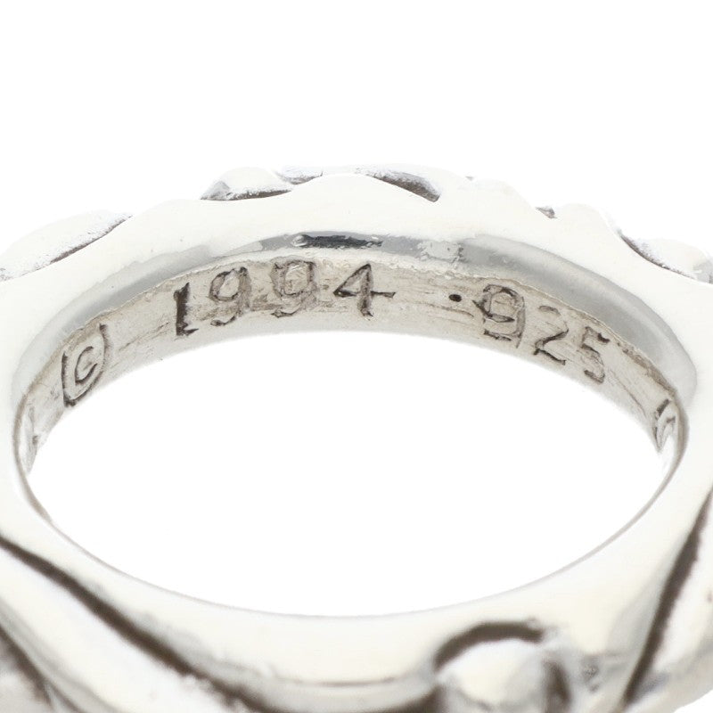 Chrome Hearts SCRL BAND Ring Silver (Silver 8.89g)