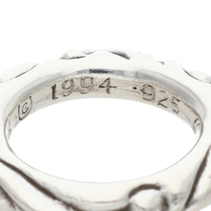 Chrome Hearts SCRL BAND Ring Silver (Silver 8.89g)