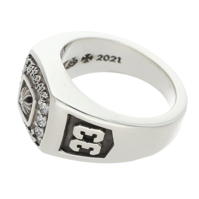 Chrome Hearts Small Champion Pave Diamond Ring Size US 6