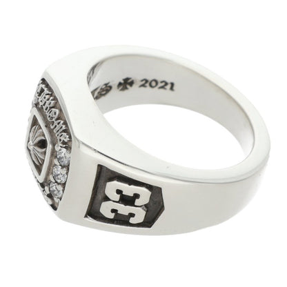 Chrome Hearts Small Champion Pave Diamond Ring Size US 6