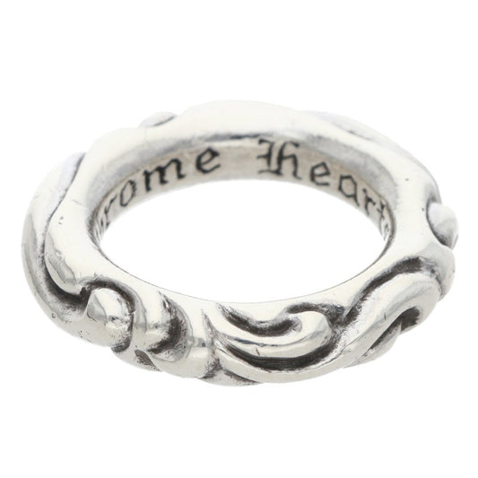 Chrome Hearts SCRL BAND Ring Silver (Silver 9.54g)