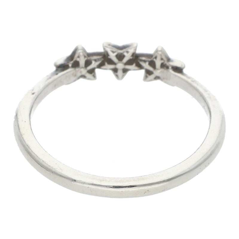 Chrome Hearts BUBBLEGUM 3STAR Silver Ring Size US 5