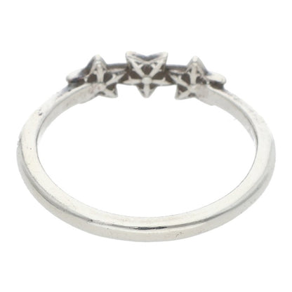Chrome Hearts BUBBLEGUM 3STAR Silver Ring Size US 5