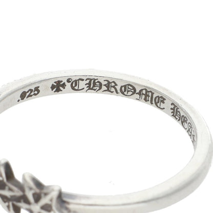 Chrome Hearts BUBBLEGUM 3STAR Silver Ring Size US 5