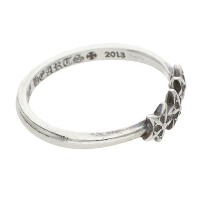 Chrome Hearts BUBBLEGUM 3STAR Silver Ring Size US 5