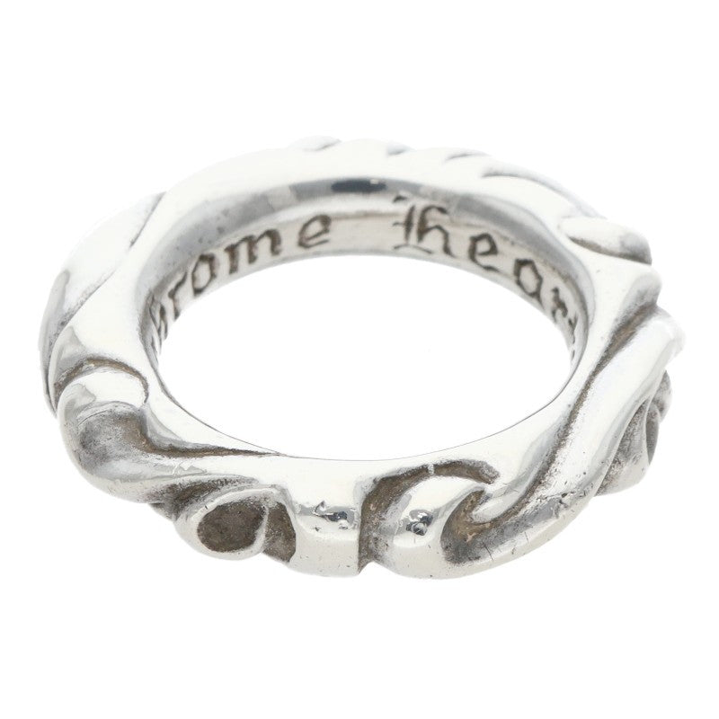 Chrome Hearts SCRL BAND Ring Silver (Silver 7.6g)