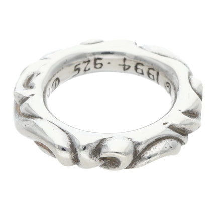 Chrome Hearts SCRL BAND Ring Silver (Silver 7.6g)