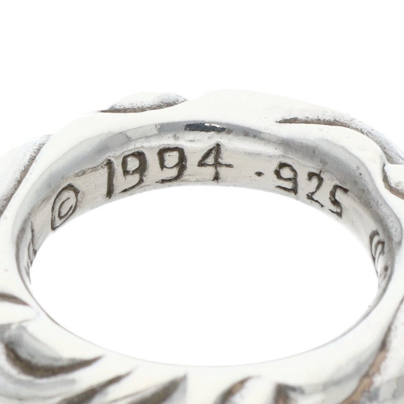 Chrome Hearts SCRL BAND Ring Silver (Silver 7.6g)
