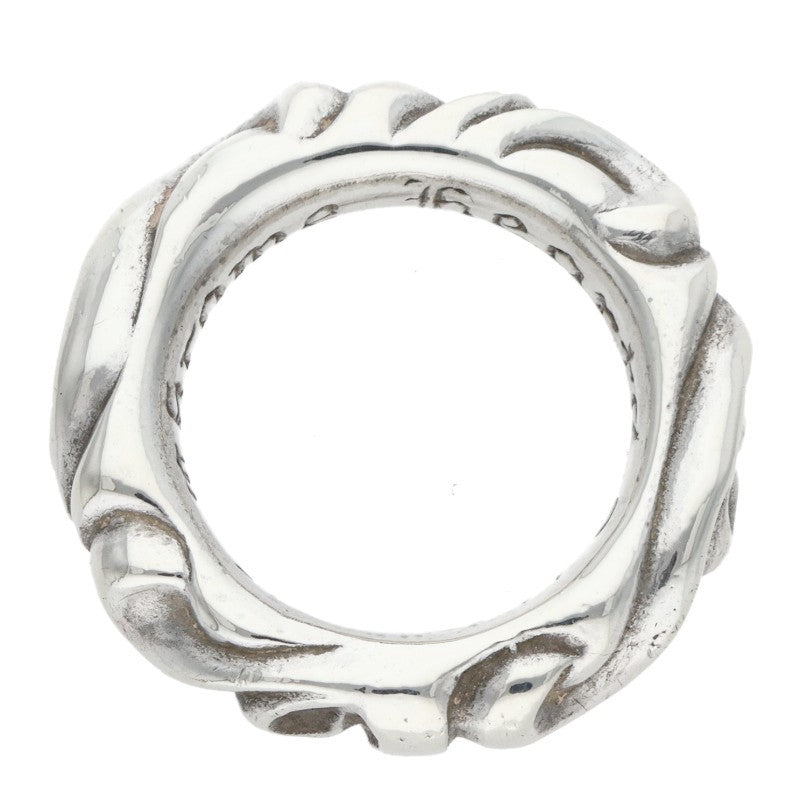 Chrome Hearts SCRL BAND Ring Silver (Silver 7.6g)