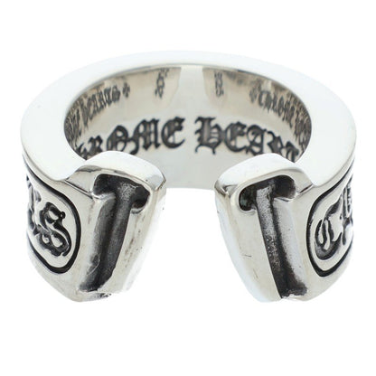 Chrome Hearts LG SCROLL LABEL Silver Ring Size US 4.5