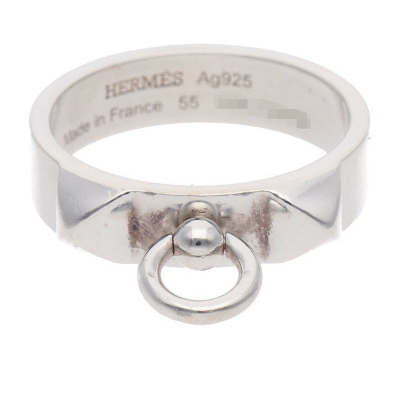 HERMES Collier de Chien PM .925 Silver Ring Size ONE SIZE