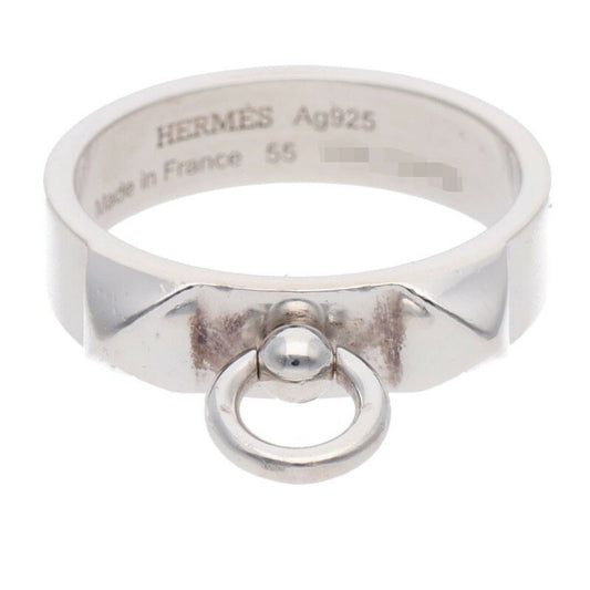HERMES Collier de Chien PM .925 Silver Ring Size ONE SIZE