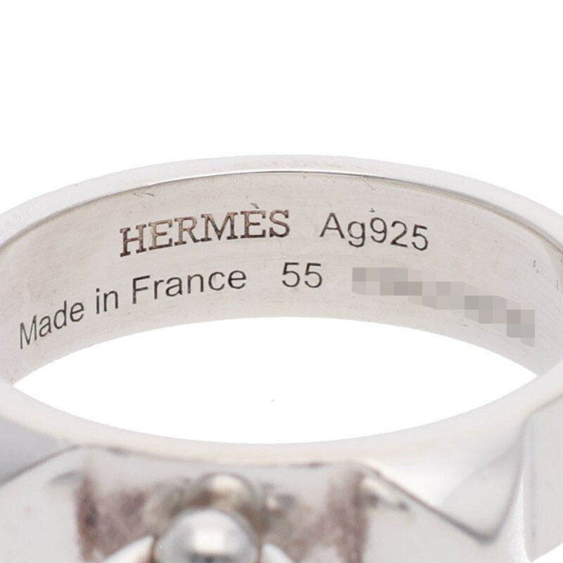 HERMES Collier de Chien PM .925 Silver Ring Size ONE SIZE