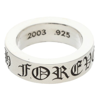 Chrome Hearts 6mm SPACER FOREVER Silver Ring Size US 5